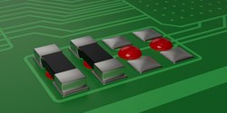 Der rote Structalit® 5604 ist zum Fixieren von SMDs und Elektronikbauteilen geeignet (Bild: Panacol)